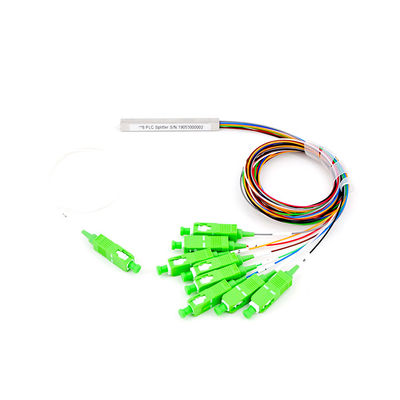 4 Way 1x4 Fiber Splitter Optical Power 1550nm Steel Tubular G657A1