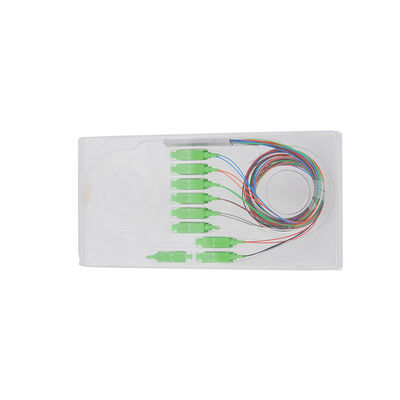 FTTH 1x16 Fiber Optic PLC Splitter Passive Cable Uniform Power GPON