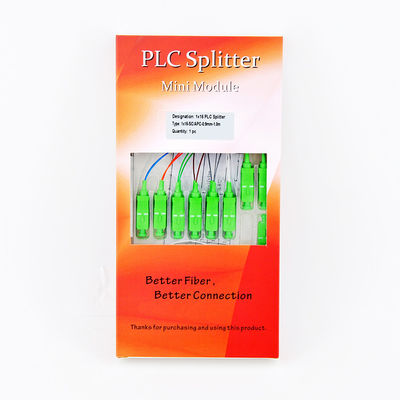 FTTH 1x16 Fiber Optic PLC Splitter Passive Cable Uniform Power GPON
