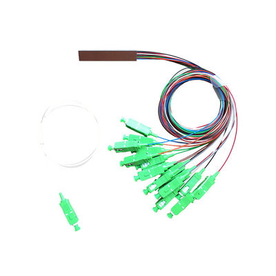FTTH 1x16 Fiber Optic PLC Splitter Passive Cable Uniform Power GPON