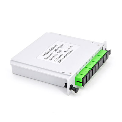 Modular Fiber Optic PLC Splitter 1x8 Inserting Low PDL Divisor De Fibra