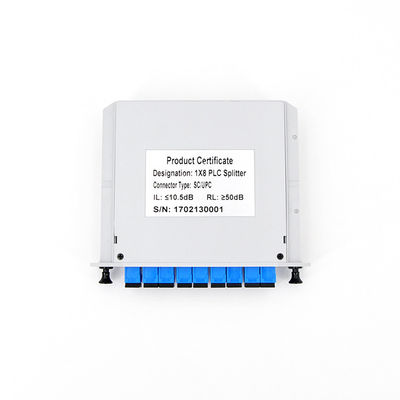Cassette Card Gpon 1x8 Optical Splitter UPC Connector Low PDL
