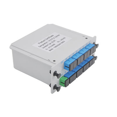 Cassette Divisor 1x16 Fiber Optic PLC Splitter APC Low Insertion Loss