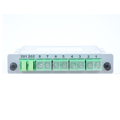 ABS 2x8 Multimode Fiber Optic Splitter Plc LGX Box Cassette Card Inserting