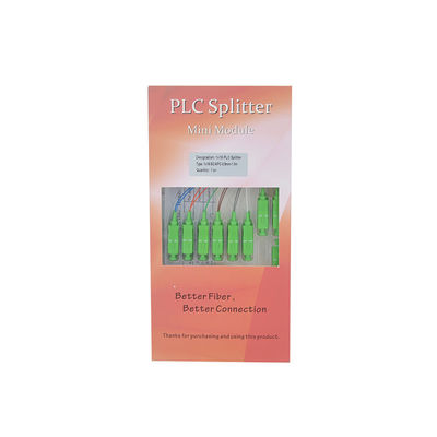 CATV Telecom Fiber Optic PLC Splitter 1x8 Mini G657A1 SM