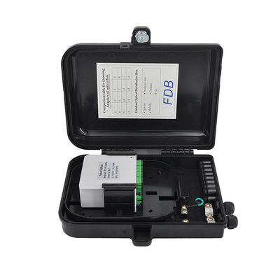 Outdoor 85mm Fiber Optic Splitter Box Plc Two Tier In 2 Out 16