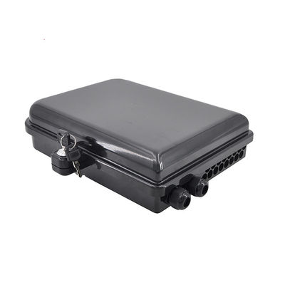 Outdoor 85mm Fiber Optic Splitter Box Plc Two Tier In 2 Out 16