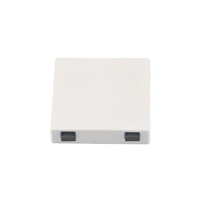 18mm Ftth 2 Ports Fiber Optic Terminal Box 86 Faceplate Wall Socket
