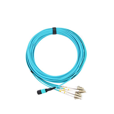 Fanout MPO Patch Cord FTTB Optic Fiber Patch Cord LC 24 Cores Fiber Connector