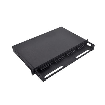 1U MPO Patch Cord MTP Patch Panel 19 Inch Cassettes Type Rack Mounted Fixed