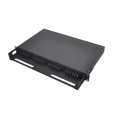 1U MPO Patch Cord MTP Patch Panel 19 Inch Cassettes Type Rack Mounted Fixed