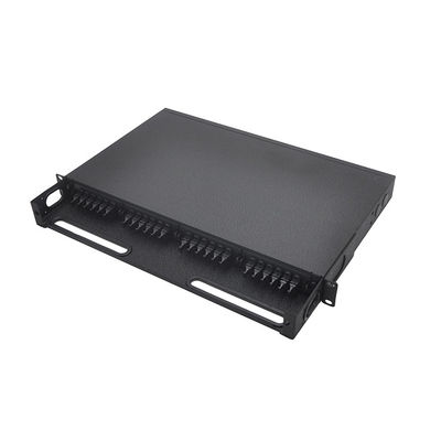 1U MPO Patch Cord MTP Patch Panel 19 Inch Cassettes Type Rack Mounted Fixed